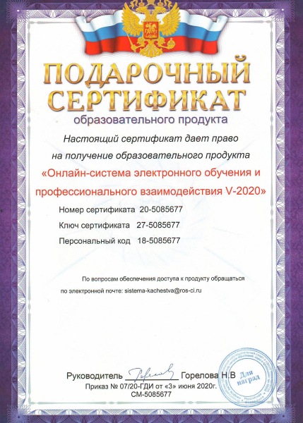 Достижение «Лебёдушки», 2020